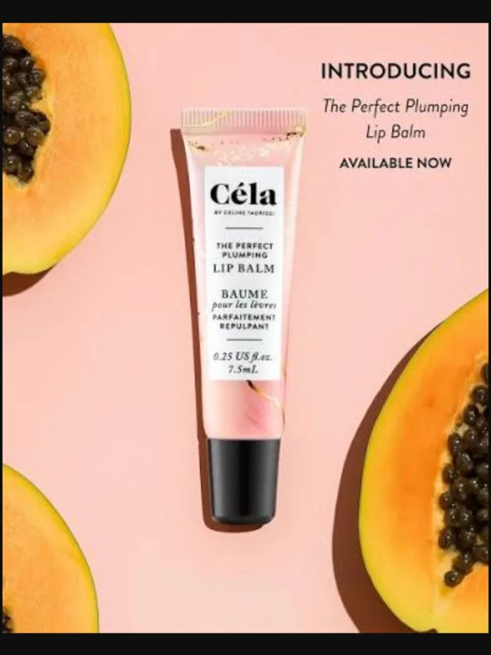 🔥3/$30 NEW Cela by Celine Tadrissi The Perfect Plumping Lip Balm Full Size